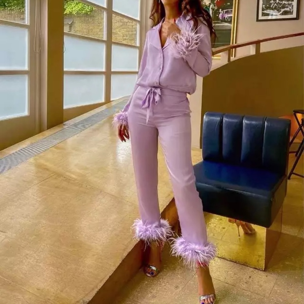 Satin pajamas